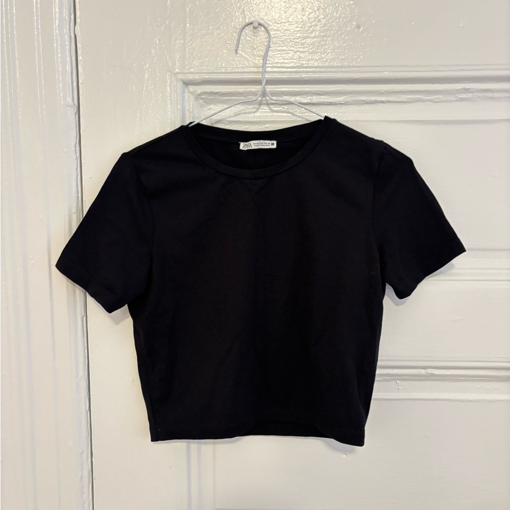 Zara Black Casual Top